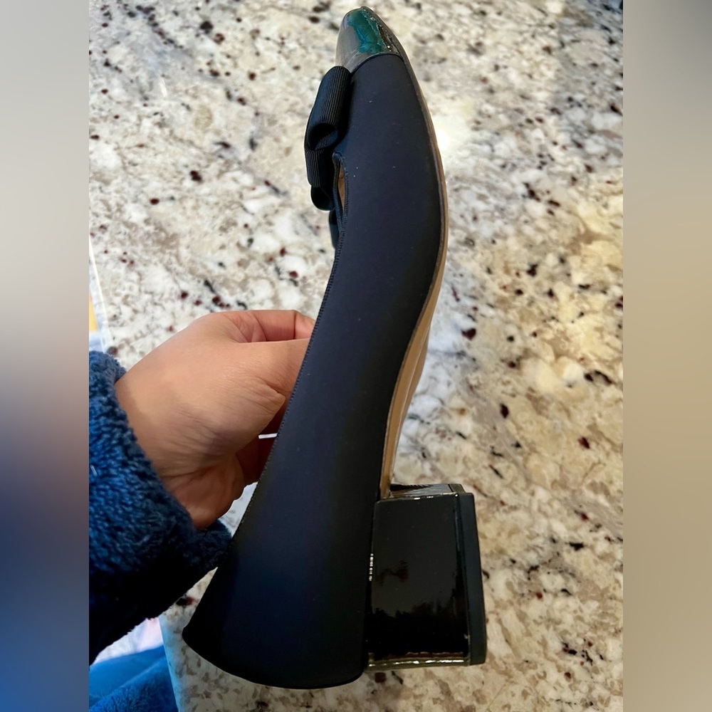 Peter Kaiser Black Square Toe Block Heel Pumps Size 5.5 - Picture 5 of 7